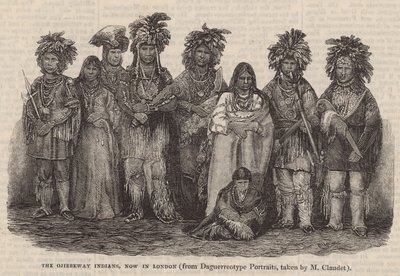 Les Indiens Ojibbeway, maintenant à Londres - English School