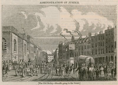 Old Bailey - Les shérifs se rendant au tribunal - English School
