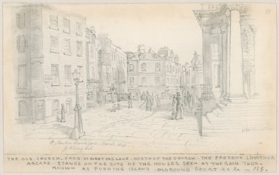 Le vieux cimetière, St Martins Lane, au nord de l