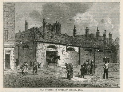 Les anciennes écuries de Swallow Street, Londres - English School
