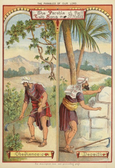 Les paraboles du Christ : La parabole des deux fils - English School