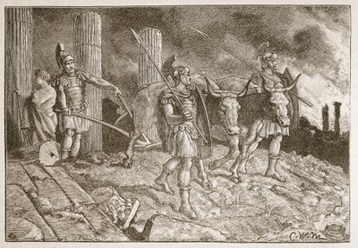 La charrue passant sur le site de Carthage - English School