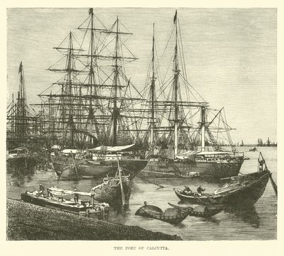 Le port de Calcutta - English School
