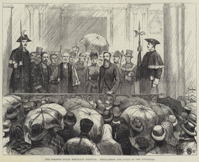 Le festival du Guild Merchant de Preston, proclamation du Guild à l