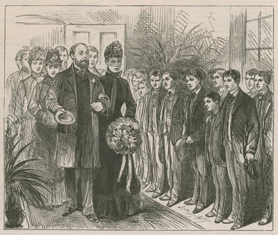 Le prince et la princesse de Galles ouvrant l