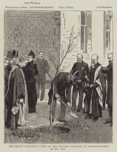 Le prince plantant un arbre à l