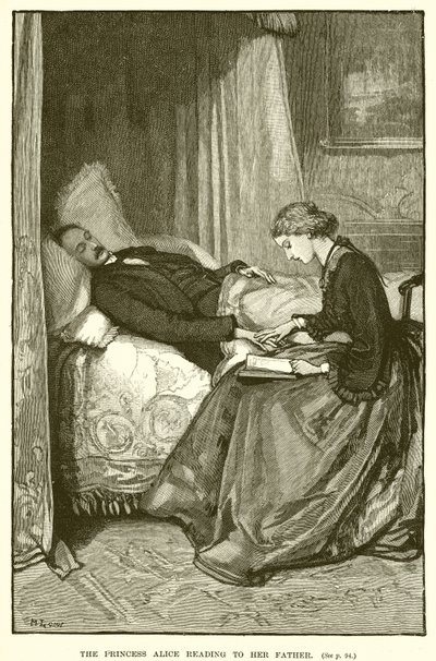 La Princesse Alice Lisant à son Père - English School
