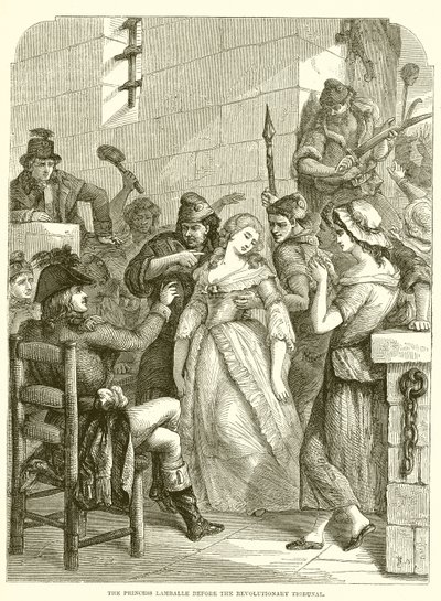 La princesse Lamballe devant le tribunal révolutionnaire - English School