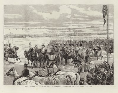 La Reine passant en revue la garnison d