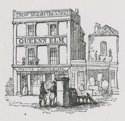 Le pub Queens Elm à Chelsea - English School