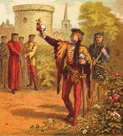 Les Roses rouges et blanches - English School
