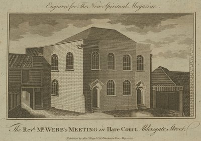 Réunion du Révérend M. Webbs à Hare Court, Aldersgate Street - English School