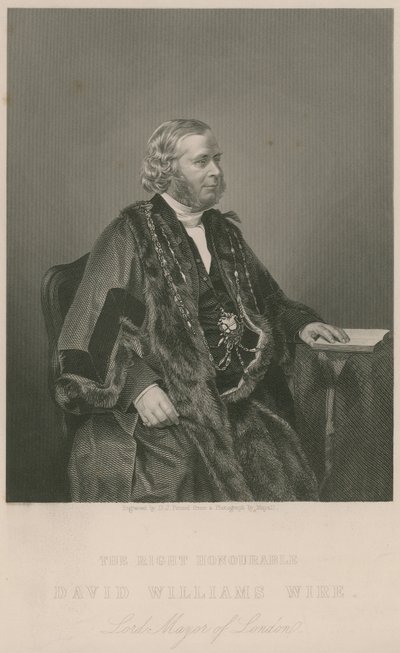 Le Très Honorable David Williams Wire, Lord Maire de Londres - English School