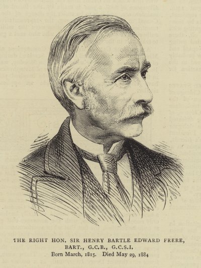 Le très honorable Sir Henry Bartle Edward Frere, baronnet, GCB, GCSI - English School