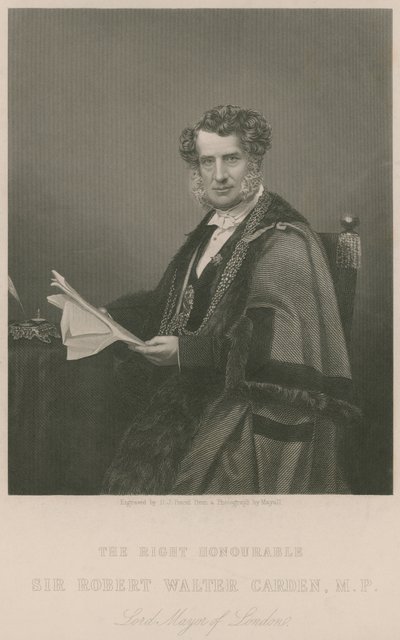 Le Très Honorable Sir Walter Carden, Lord Maire de Londres - English School