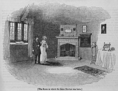 La chambre où est né Sir Isaac Newton - English School