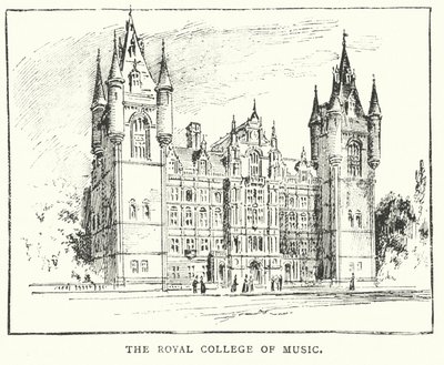 Le Collège royal de musique (gravure) - English School