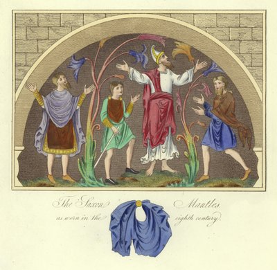Les manteaux saxons portés au 8ème siècle - English School