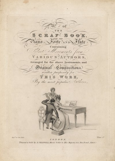 Le Livre de Morceaux pour le Piano Forte et la Flûte - English School