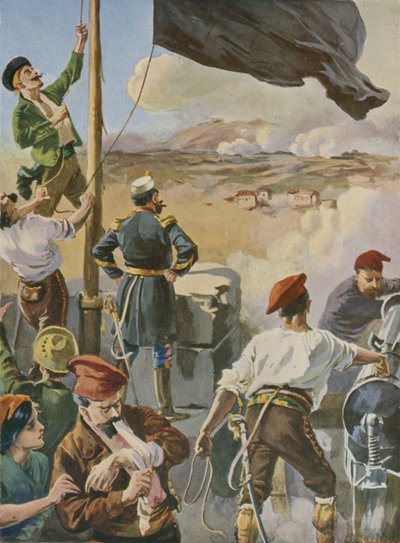 Le siège de Carthagène, Espagne, 1873-1874 - English School