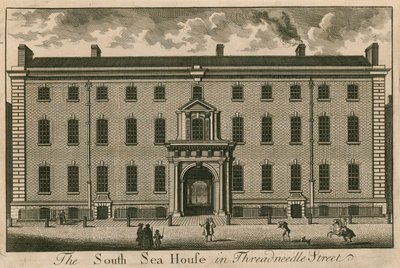 La South Sea House à Threadneedle Street, Londres - English School