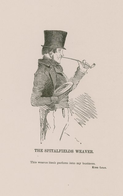 Le tisserand de Spitalfields - English School