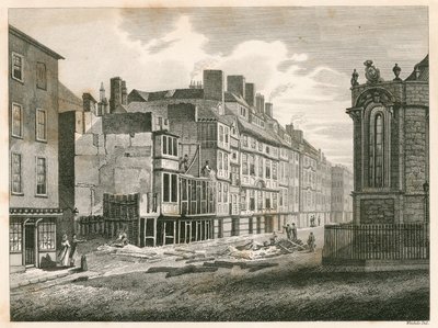 The Strand, Londres, avant son amélioration en 1810 - English School