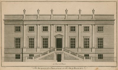 Le théâtre des chirurgiens à Old Bailey, Londres - English School