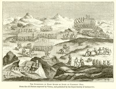 La reddition de Marie Stuart à Carberry Hill - English School