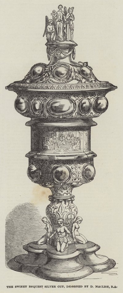 Coupe en argent du legs Swiney, conçue par D Maclise, RA - English School