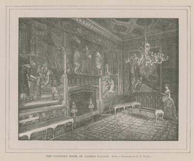 La salle de tapisserie au palais de St James - English School