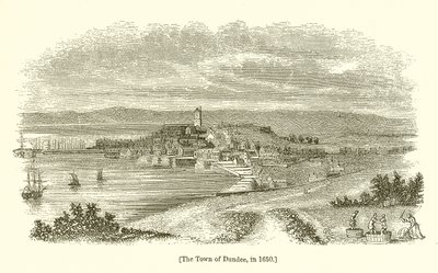 La ville de Dundee, en 1650 - English School