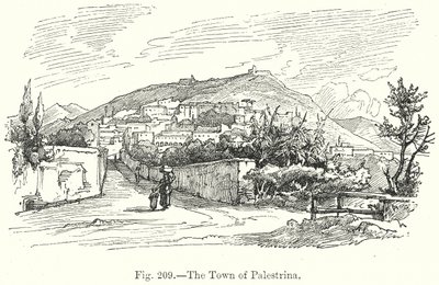 La ville de Palestrina (gravure) - English School