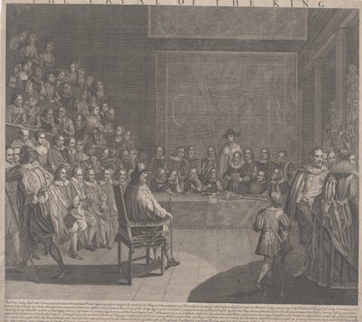 Le procès du roi Charles I - English School