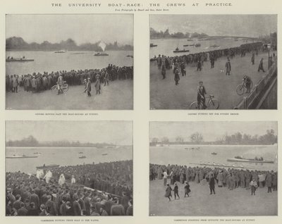 La course de bateaux universitaires, les équipages à l