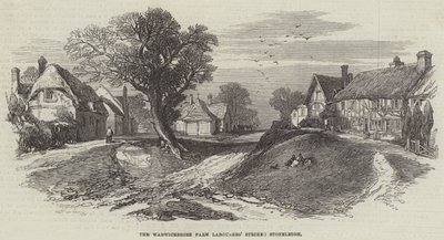 La grève des ouvriers agricoles du Warwickshire, Stoneleigh (gravure) - English School