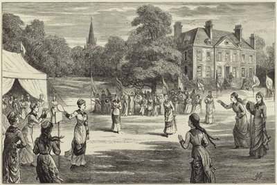 Le jeu national ancien de stoolball - English School