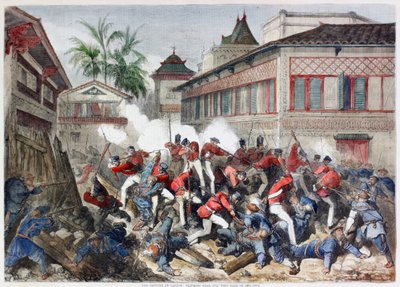 La capture de Canton : Escarmouche près de la porte ouest de la ville - English School
