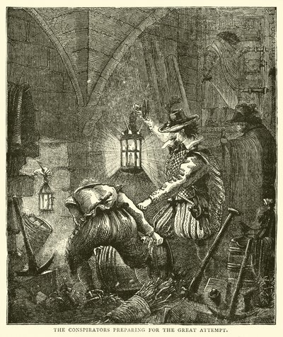 Les conspirateurs préparant la grande tentative - English School