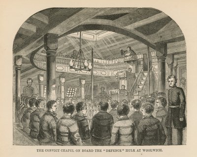 La chapelle des forçats à bord du ponton de la Défense - English School