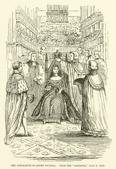 Le couronnement de la reine Victoria, de l