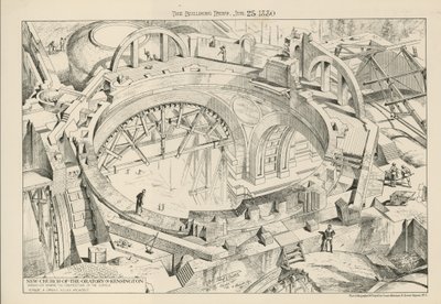 La coupole de la nouvelle église de l