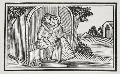 La mort de Guy, illustration de Chap-books du XVIIIe siècle par John Ashton, pub. 1882 - English School