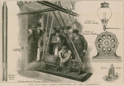 La lumière électrique - croquis de l