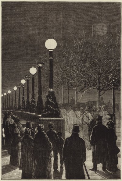 La lumière électrique sur l