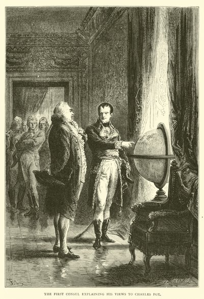 Le premier consul expliquant ses vues à Charles Fox - English School