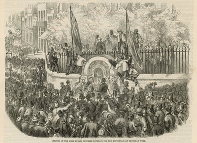 La première fontaine publique à boire - English School
