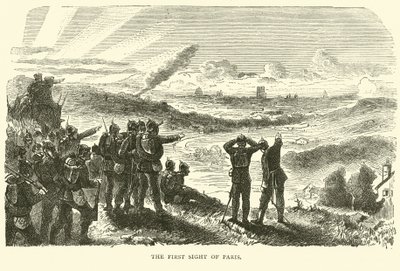 La première vue de Paris, septembre 1870 - English School