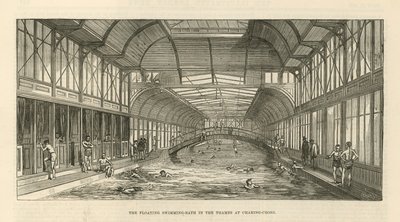 Le bain flottant dans la Tamise à Charing Cross - English School