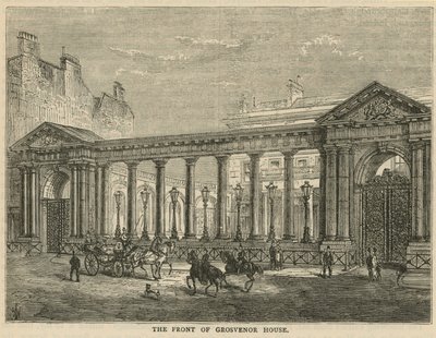 Façade de Grosvenor House, Londres - English School